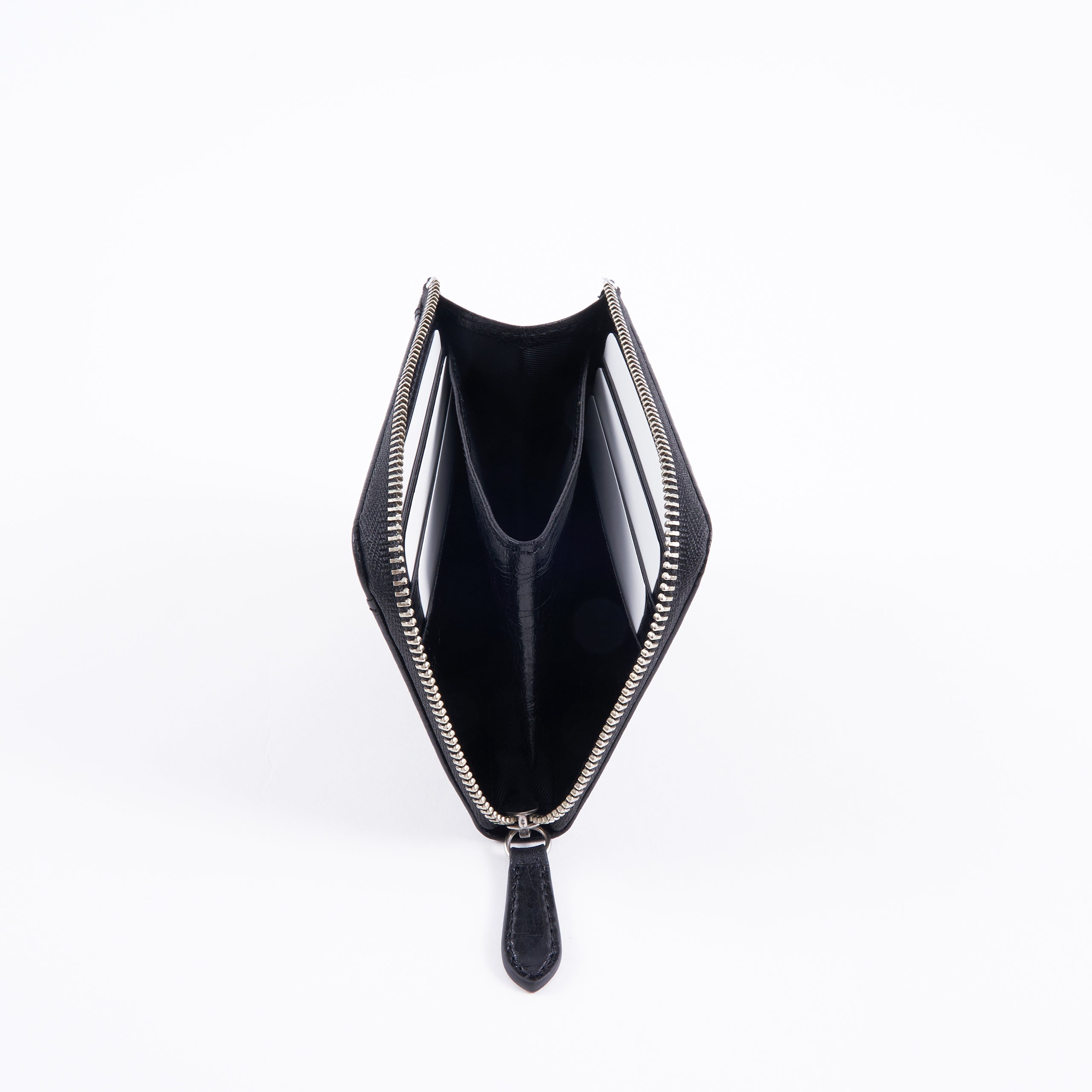 Alba L Zip Wallet | Crinkle Leather