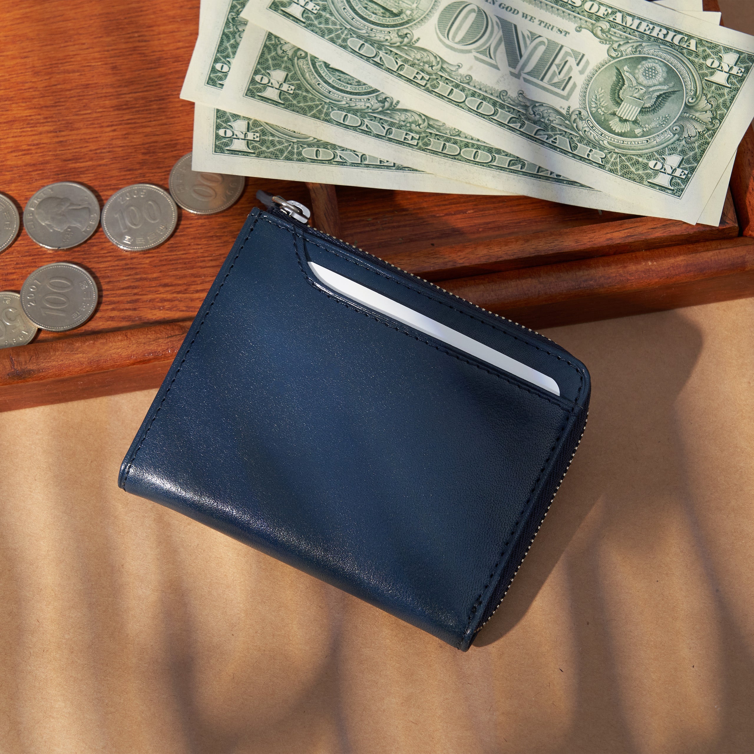 Alba L Zip Wallet|Vintage Leather