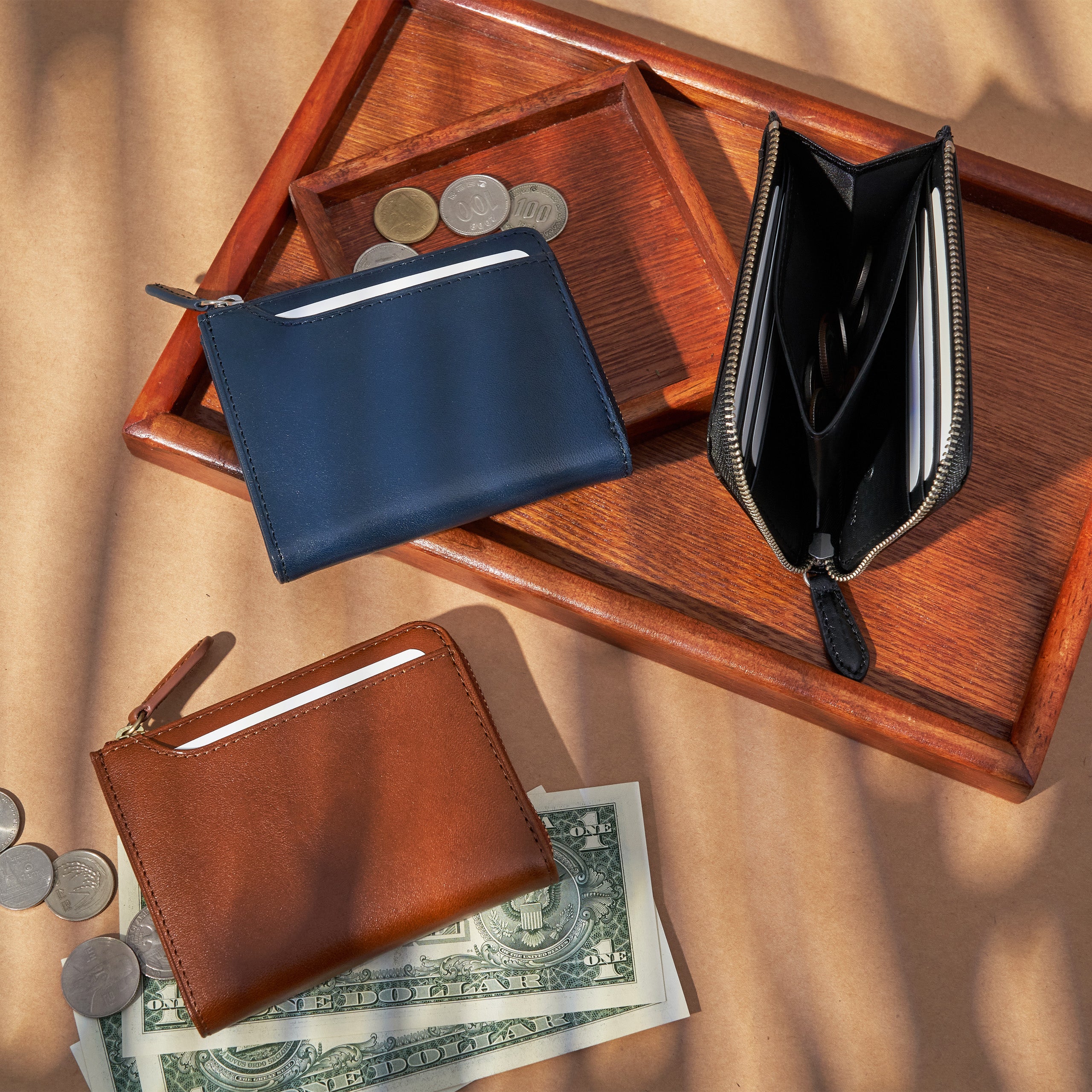 Alba L Zip Wallet|Vintage Leather