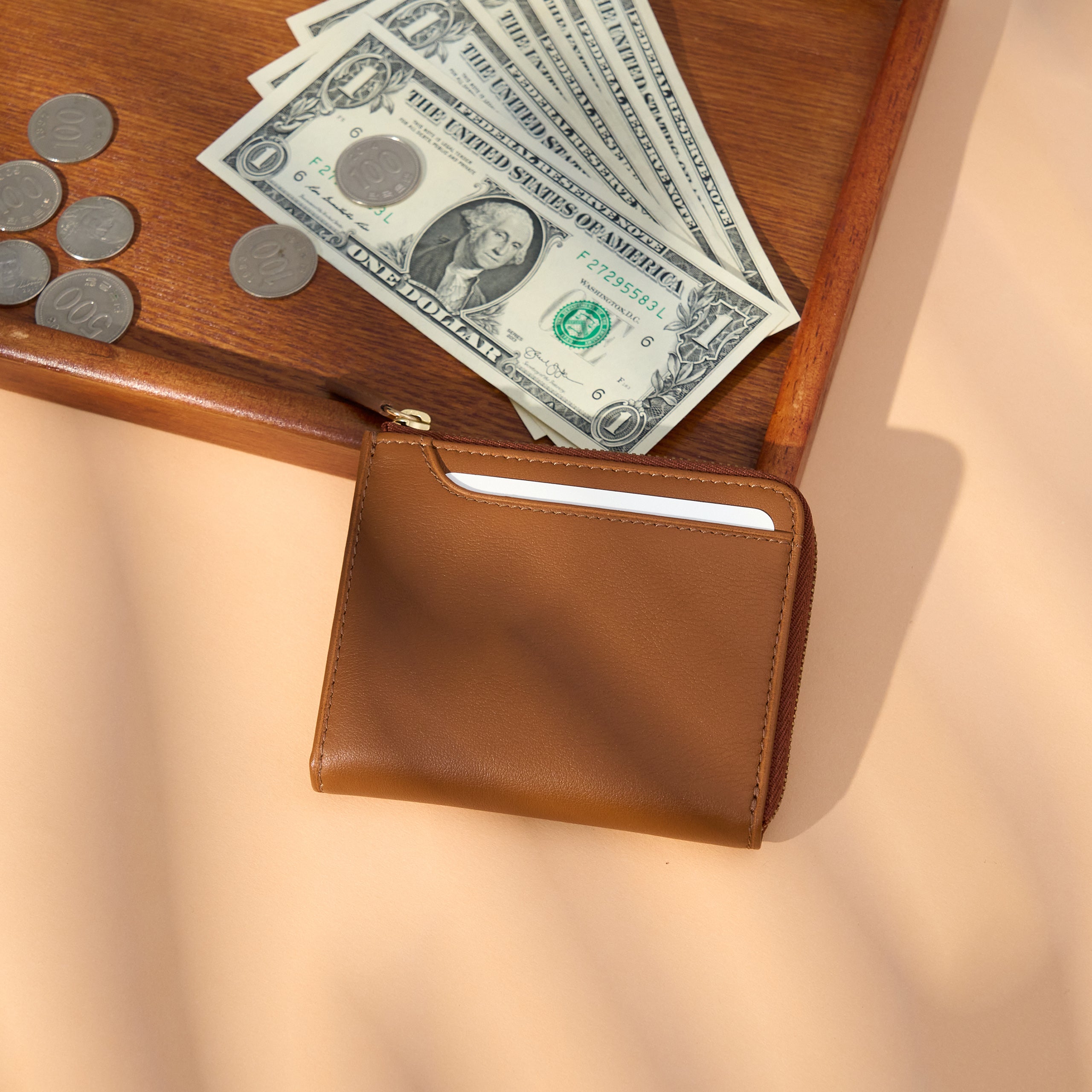Alba L zip Wallet｜Soft Leather