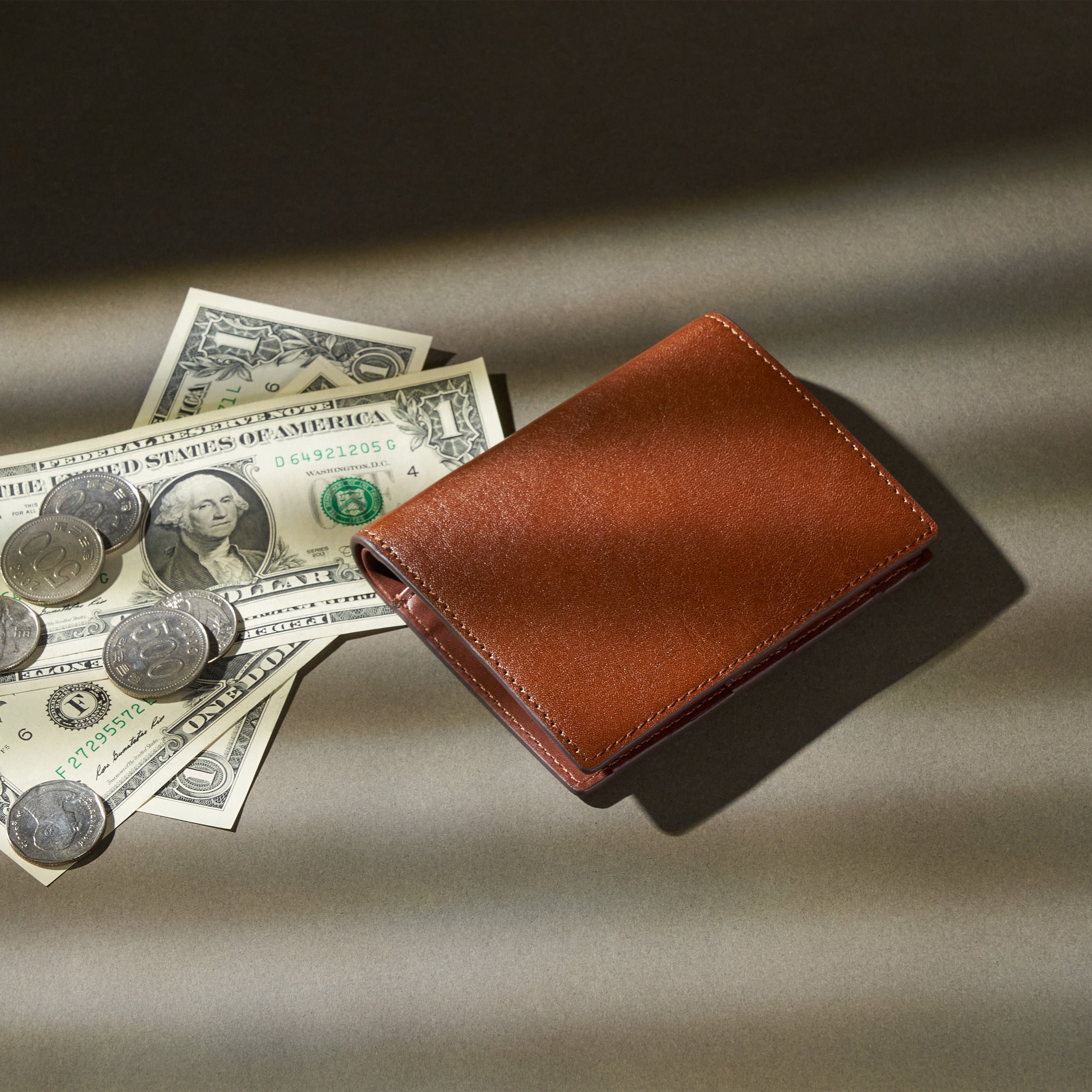 Ollie｜Flip Wallet | Veg-Tan Leather