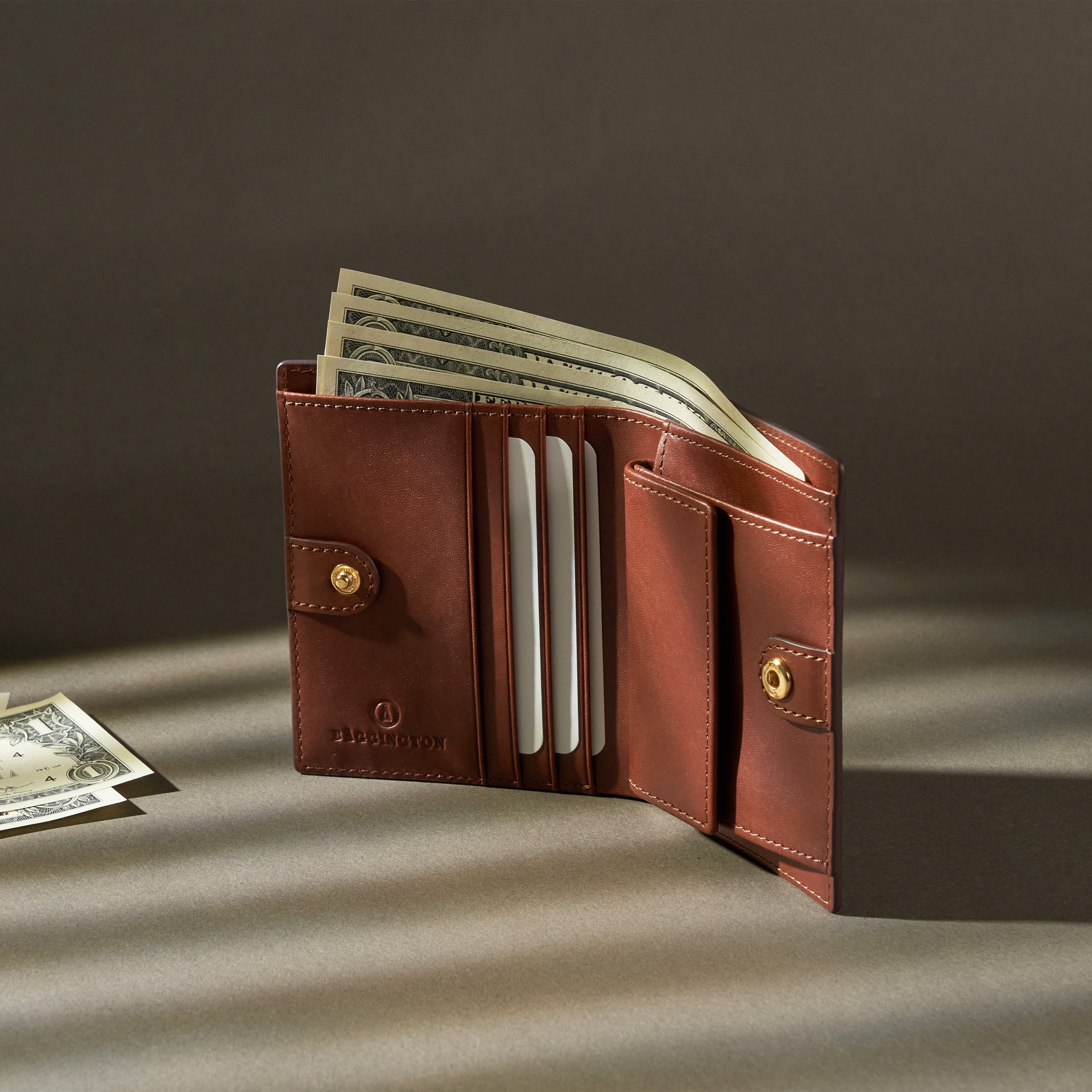 Ollie｜Flip Wallet | Veg-Tan Leather