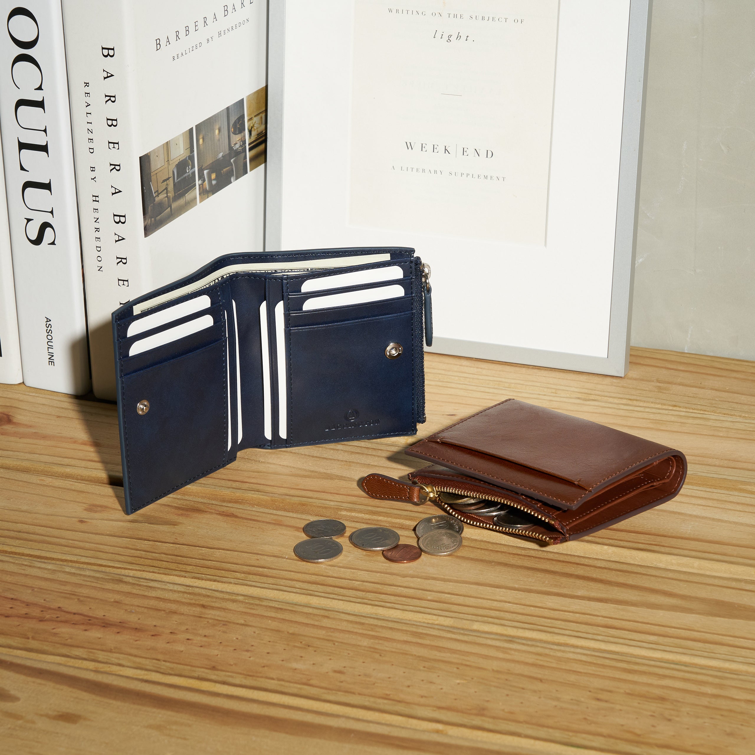 Lux｜Flip Wallet｜Veg-Tan Leather