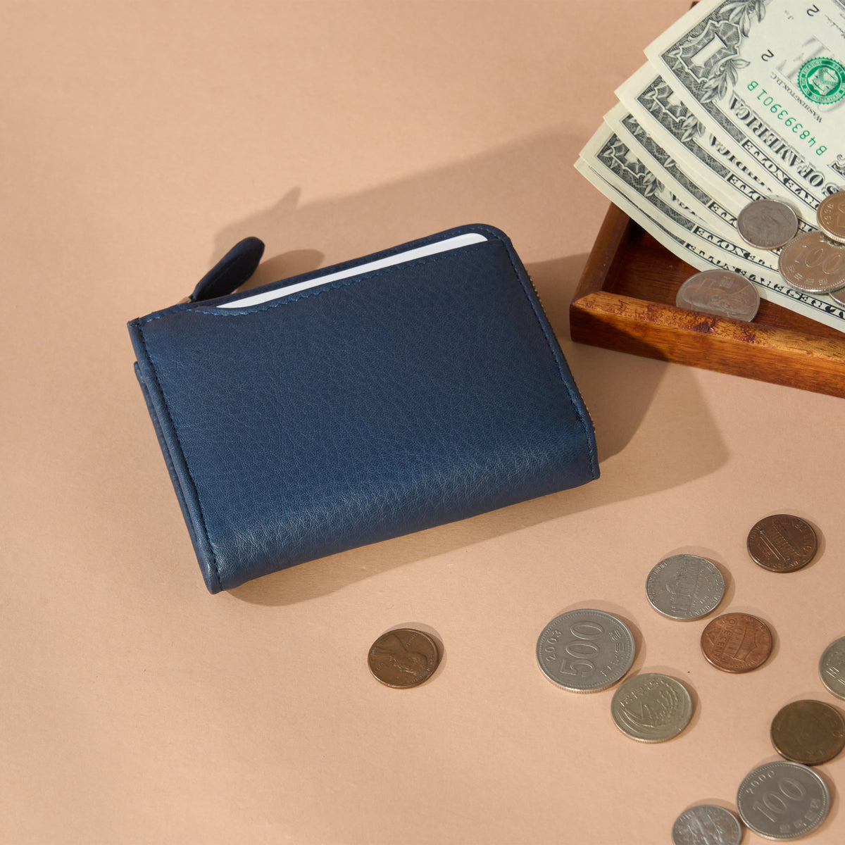 Alba L zip Wallet｜Soft Leather