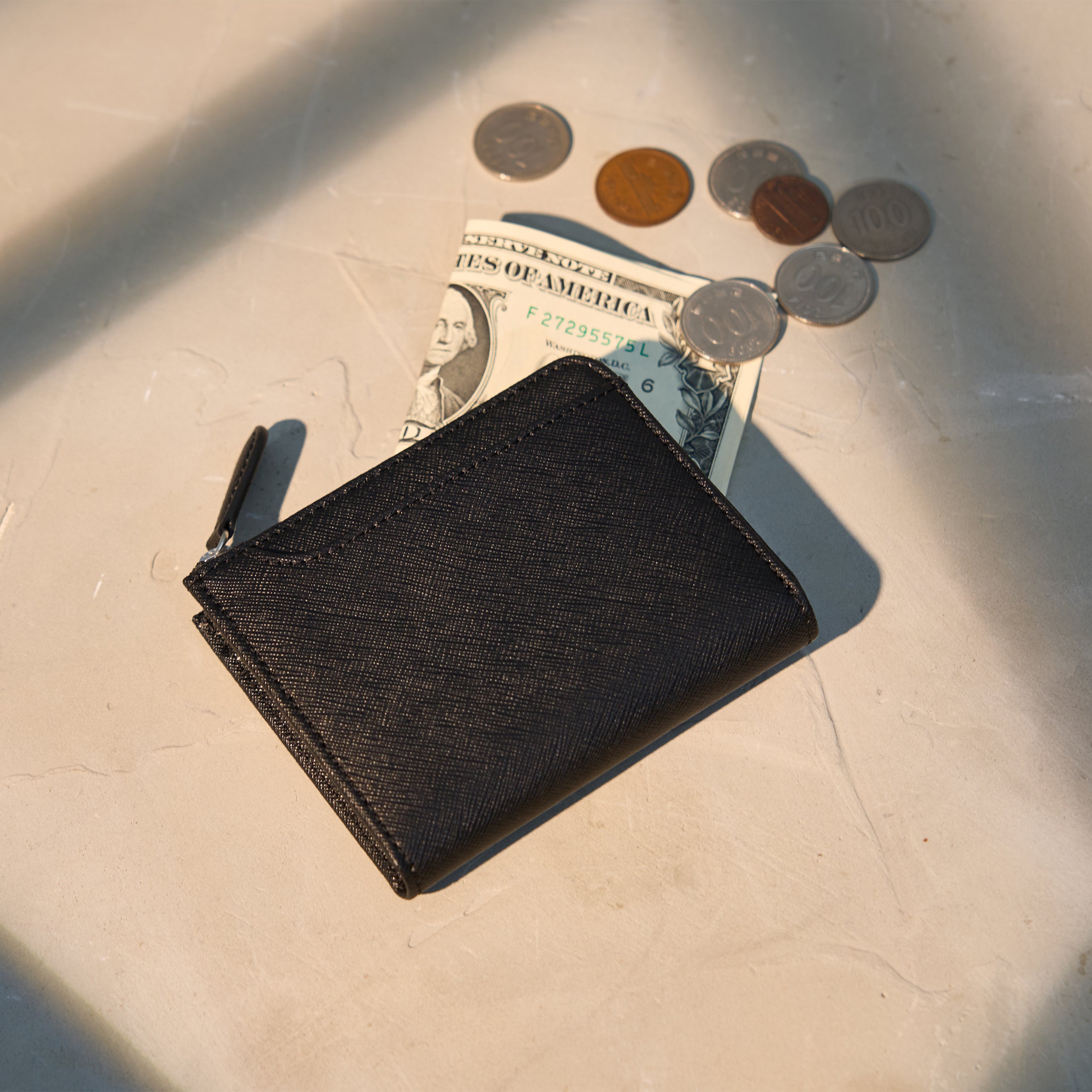 Alba L Zip Wallet | Cross Hatch Leather