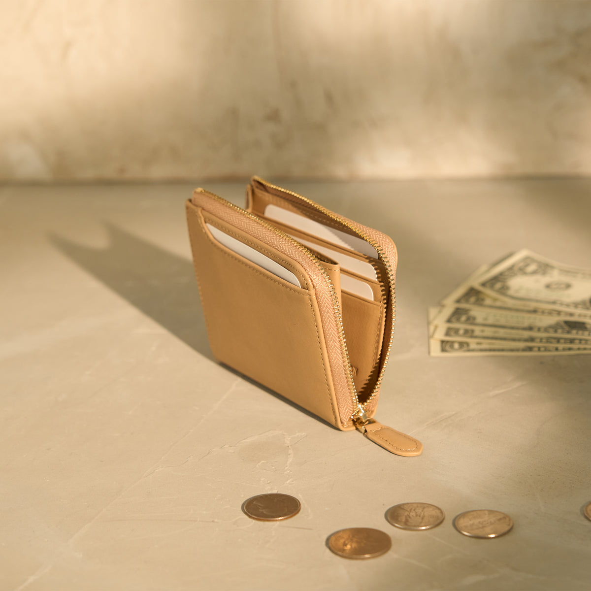 Alba L zip Wallet｜Soft Leather