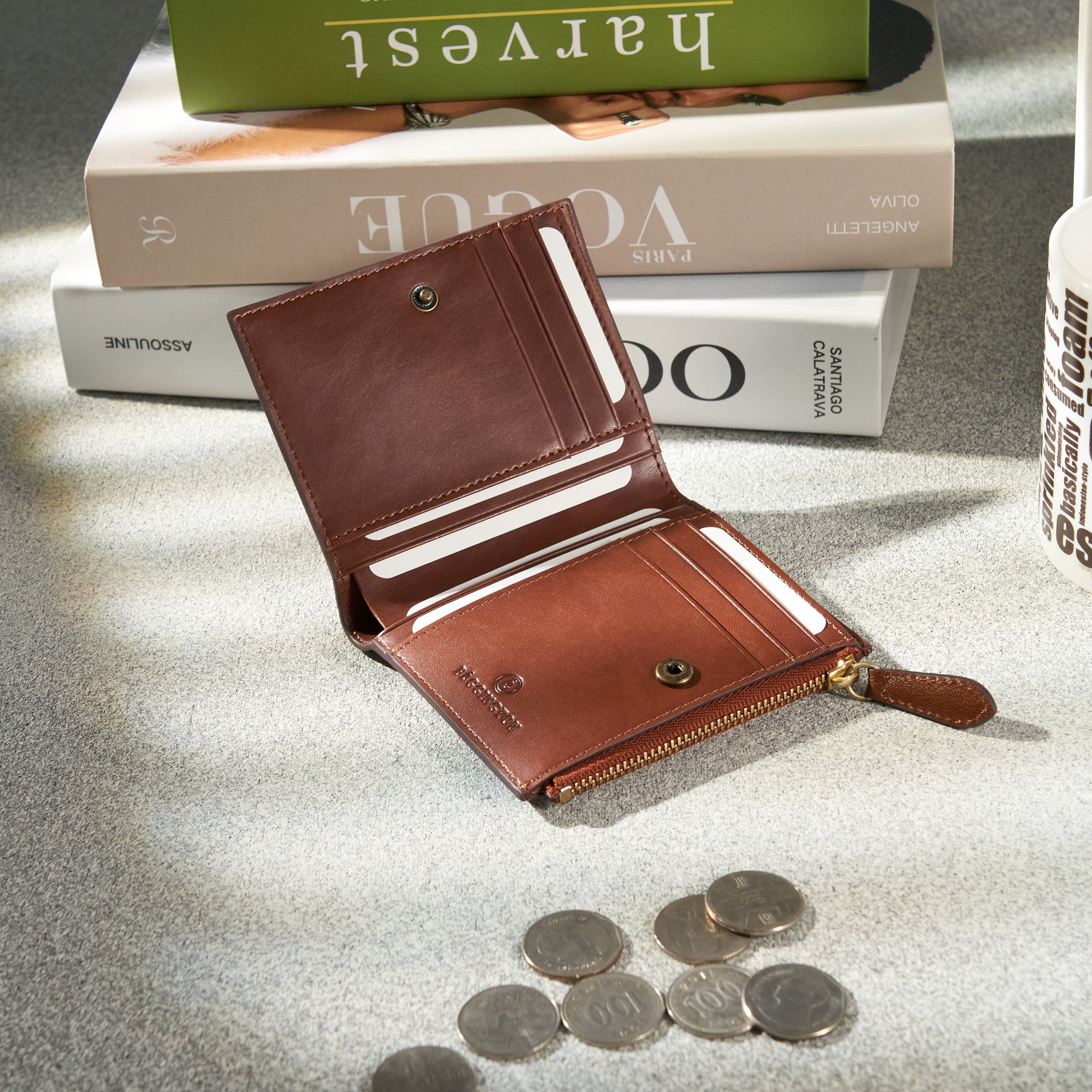 Lux｜Flip Wallet｜Veg-Tan Leather
