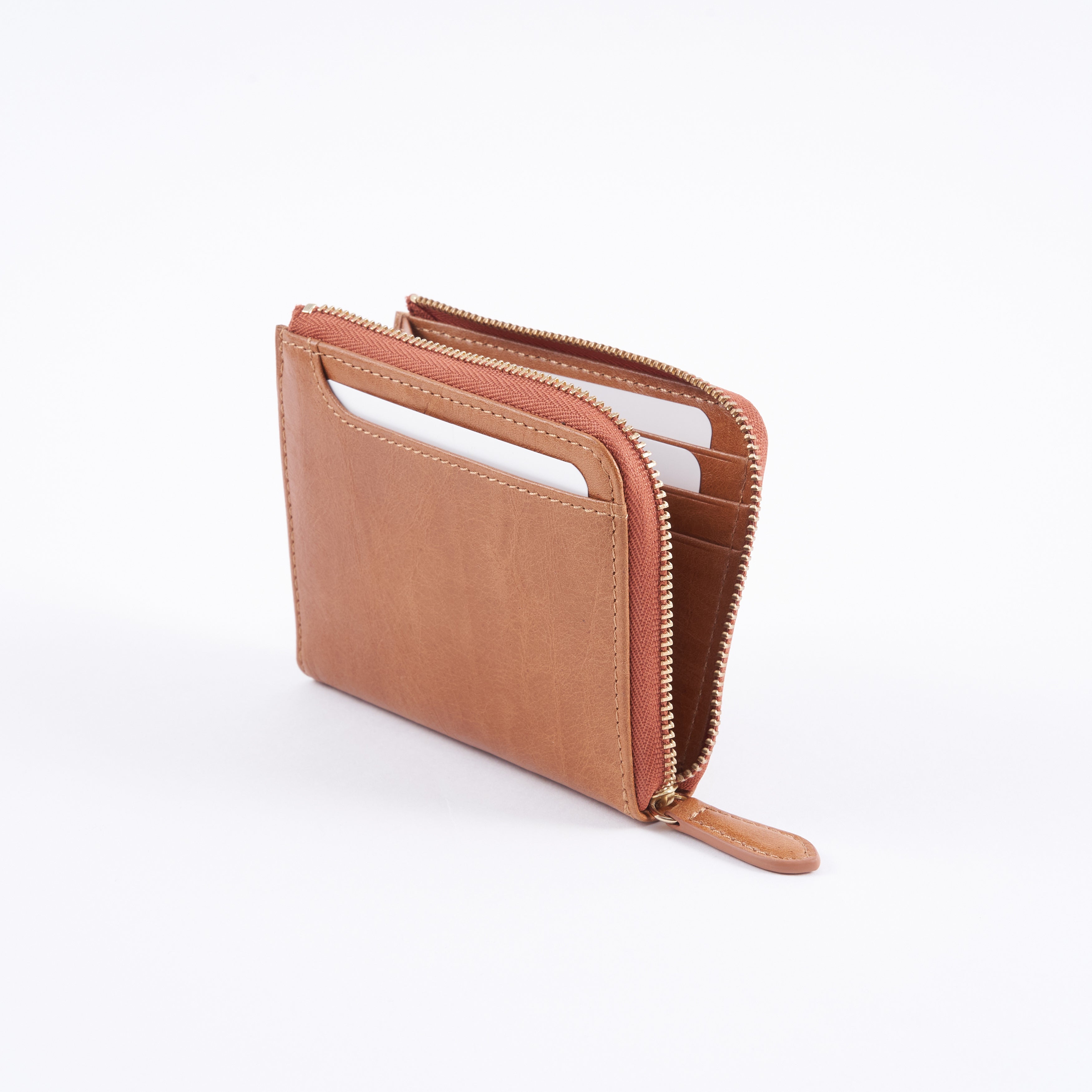 Alba L Zip Wallet | Crinkle Leather