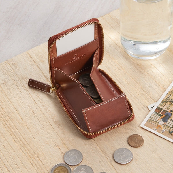 ｜Valentina Veg-Tanned Leather Mini Coin Wallet